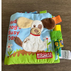 Mary Meyer Buddy Dogs Busy‎ Day Taggies Fabric Book